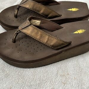 Volatile Brown Flip Flops‎ Sandals